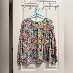 LOFT Multicolor Floral Blouse